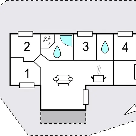 Tatil Evi Four-bedroom In Rudkobing *