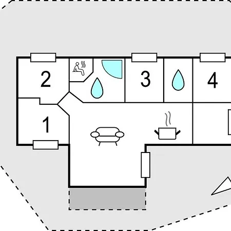 بيت للعطل Awesome Home In Rudkobing With Sauna